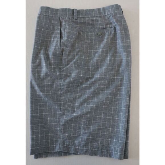 Nike 639801 088 Men's Sz 40 Gray Plaid Dri-Fit Tour Performance Golf Shorts - Picture 6 of 9